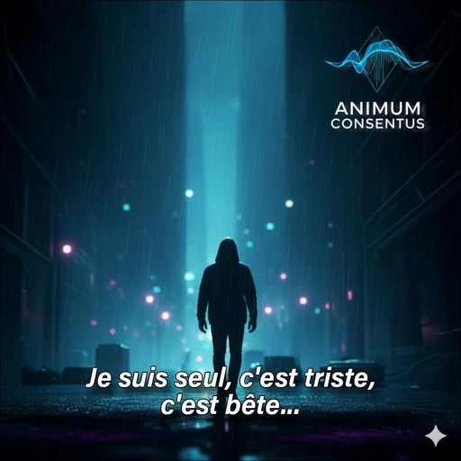 Je suis seul, c'est triste, c'est bête…